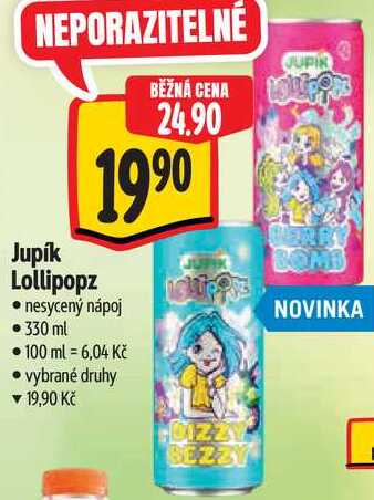 Jupík Lollipopz, 330 ml Albert
