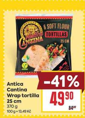Antica Cantina Wrap tortilla 25 cm 370 g