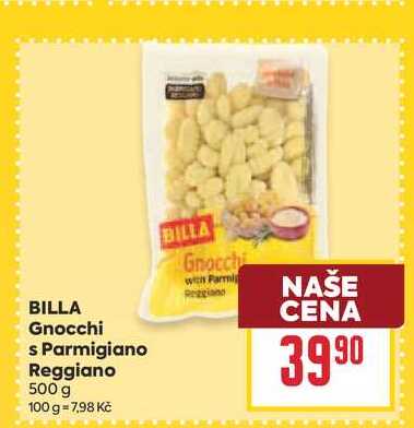 BILLA Gnocchi s Parmigiano Reggiano 500 g