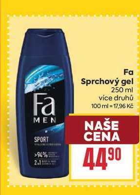 Fa Sprchový gel 250ml BILLA