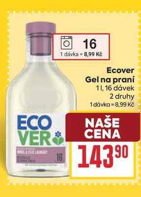 Ecover Gel na praní 11, 16 dávek BILLA