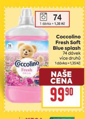 Coccolino Fresh Soft Blue splash 74 dávek BILLA