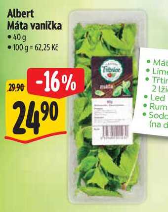 Albert Máta vanička, 40 g