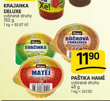 PAŠTIKA HAMÉ vybrané druhy 48 g