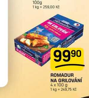 ROMADUR NA GRILOVÁNÍ 4 x 100 g