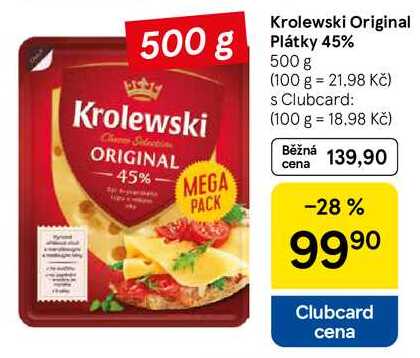 Krolewski Original Plátky 45%, 500 g