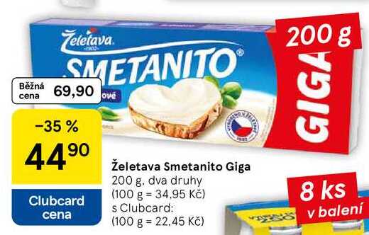 Želetava Smetanito Giga, 200 g 