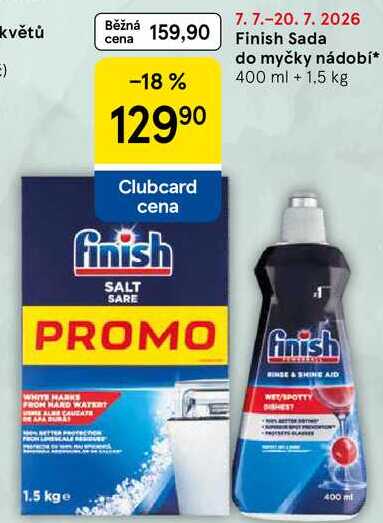 Finish Sada do myčky nádobí, 400 ml + 1,5 kg