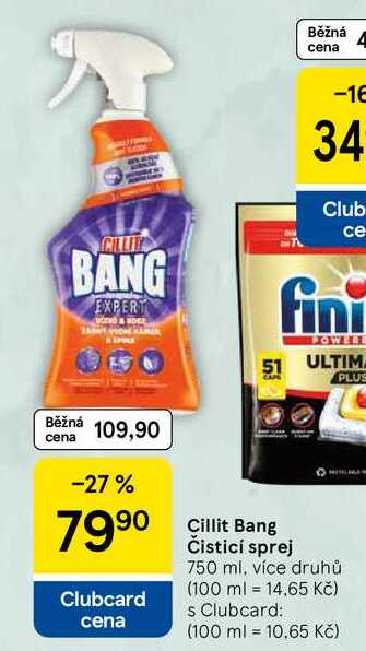 Cillit Bang Čisticí sprej, 750 ml, více druhů