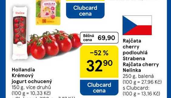 Rajčata cherry podlouhlá Strabena, 250 g
