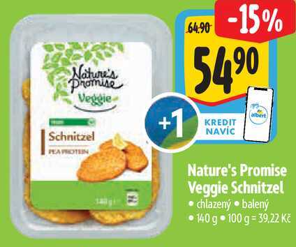 Nature's Promise Veggie Schnitzel, 140 g