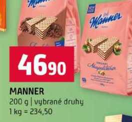 MANNER 200 g vybrané druhy