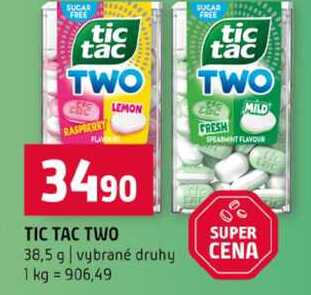 TIC TAC TWO 38,5 g vybrané druhy