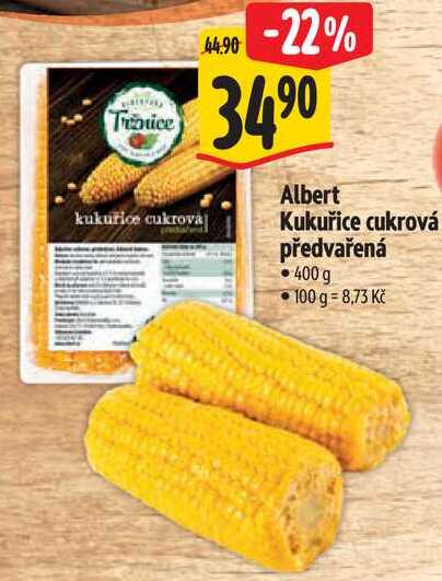 Albert Kukuřice cukrová předvařená, 400 g 