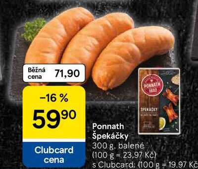 Ponnath Špekáčky, 300 g, balené  