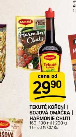 TEKUTÉ KOŘENÍ | SOJOVÁ OMÁČKA | HARMONIE CHUTI 160-190 ml | 200 g 