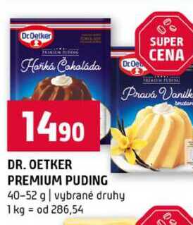 DR. OETKER PREMIUM PUDING 40-52 g vybrané druhy
