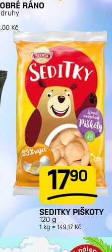 SEDITKY PIŠKOTY 120 g