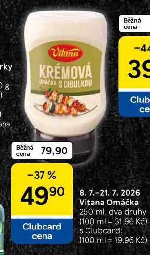 Vitana Omáčka, 250 ml, dva druhy