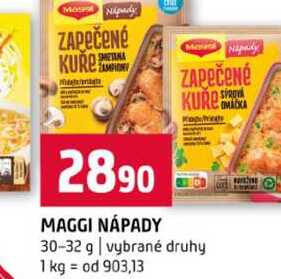 MAGGI NÁPADY 30-32 g vybrané druhy 