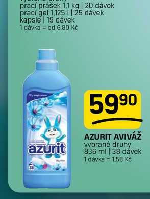 AZURIT AVIVÁŽ vybrané druhy 836 ml | 38 dávek FLOP