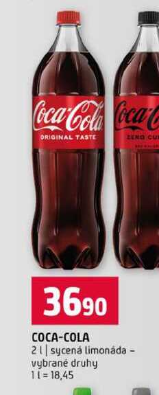 COCA-COLA 2l sycená limonáda vybrané druhy