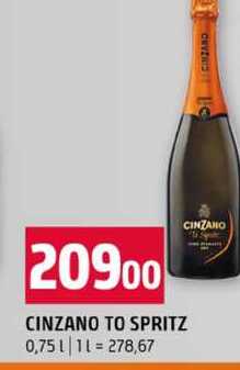 CINZANO TO SPRITZ 0,75l