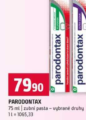PARODONTAX 75 ml zubní pasta vybrané druhy Terno