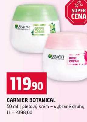 GARNIER BOTANICAL 50 ml pleťový krém vybrané druhy Terno
