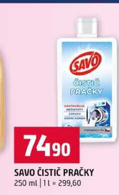 SAVO ČISTIČ PRAČKY 250 ml Terno