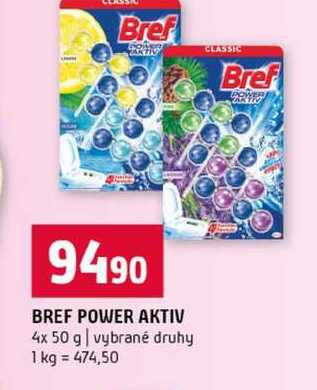 BREF POWER AKTIV 4x 50 g vybrané druhy Terno