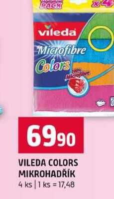 VILEDA COLORS MIKROHADŘÍK 4 ks Terno
