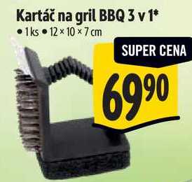 Kartáč na gril BBQ 3 v 1