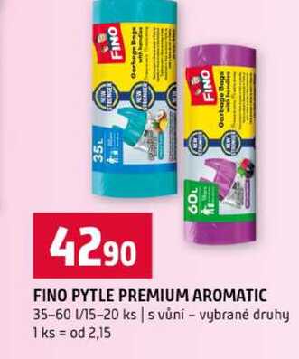 FINO PYTLE PREMIUM AROMATIC 35-60l 15-20 ks s vůní vybrané druhy Terno