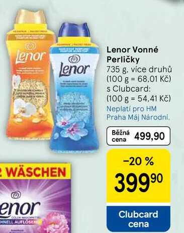 Lenor Vonné Perličky, 735 g Tesco