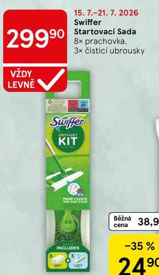 Swiffer Startovací Sada, 8x prachovka. 3x čisticí ubrousky Tesco