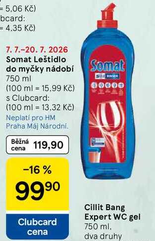 Somat Leštidlo do myčky nádobí Somat, 750 ml Tesco