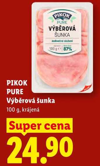 PIKOK PURE Výběrová šunka, 100 g