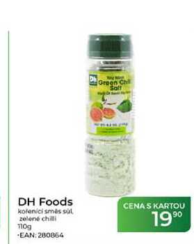 DH Foods kořenici směs súl zelené chilli 110g  