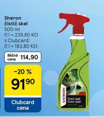 Sheron čistič skel, 500 ml