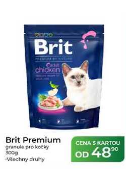 Brit chicken Brit Premium granule pro kočky 300g