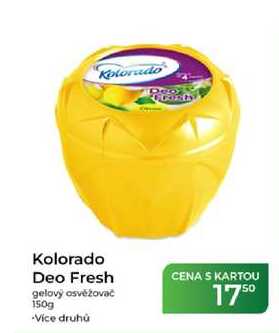 Kolorado Deo Fresh gelový osvěžovač 150g Tamda Foods
