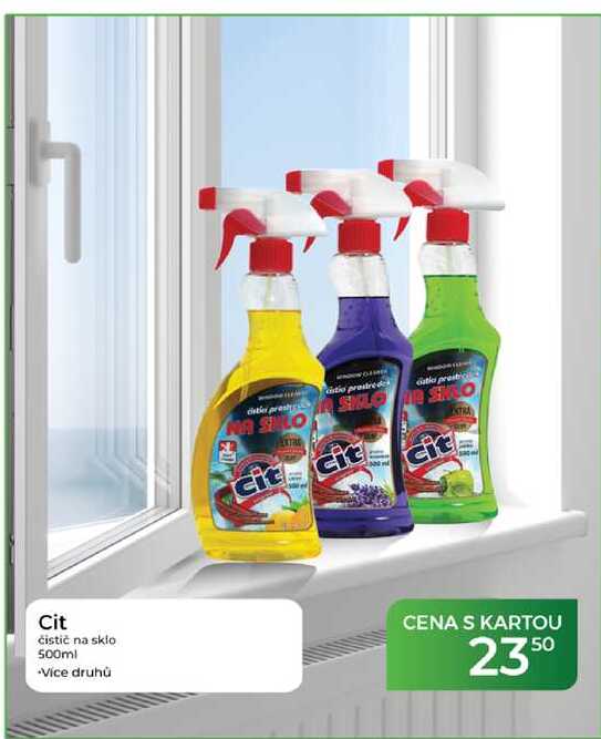 Cit čistič na sklo 500ml
