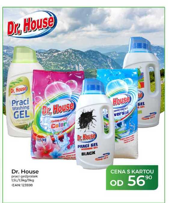 Dr. House prací gel/prášek 1,5L/1,5kg/9kg Tamda Foods