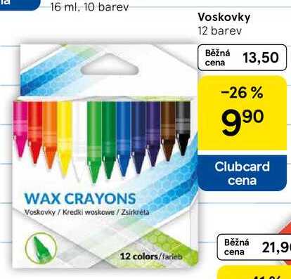 Voskovky, 12 barev