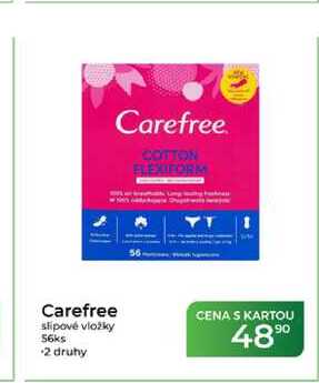 Carefree slipové vložky 56ks Tamda Foods