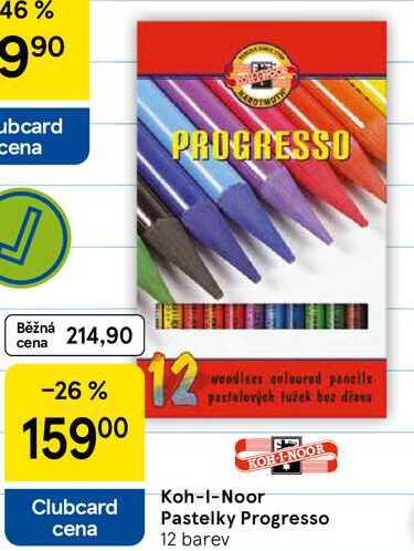 Koh-I-Noor Pastelky Progresso, 12 barev