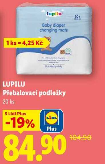 LUPILU Přebalovací podložky, 20 ks