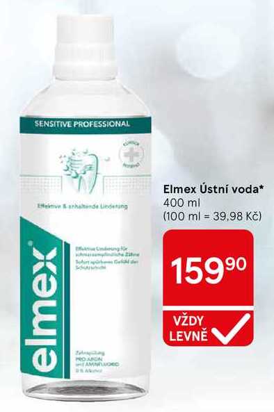 Elmex Ústní voda, 400 ml Tesco