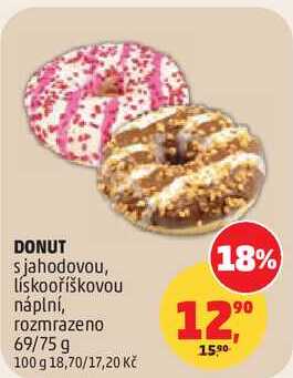 DONUT s jahodovou, 69/75 g 